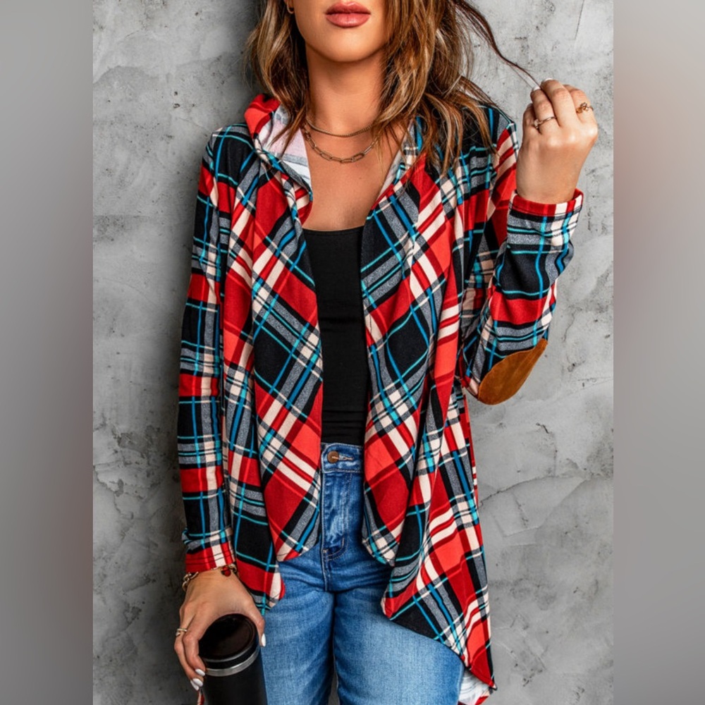 Red Plaid Women's Top